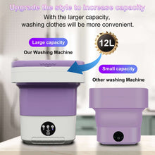 Pentantan 12L Portable Washing Machine, Mini Foldable Washer for Apartment, Camping, RV, Travel, Underwear, Socks