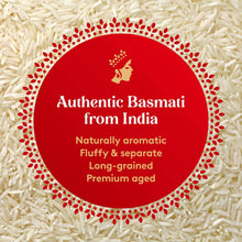 Authentic Royal Naturally Aged Indian White Basmati Rice, Long-Grain, Gluten-free - 5 lbs