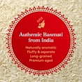 Auténtico arroz basmati blanco indio añejado naturalmente, de grano largo, sin gluten - 2,25 kg 