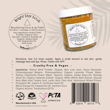 BRIGHT STAR SCRUB Resurfacing Face & Lip Polish with AHA Acids, Exfoliating & Brightening Scrub - Brands For Less USA