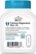 21st Century, Calcium Magnesium Zinc + D3