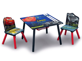 Delta Children Disney/Pixar Cars 3-Pc. Table and Chair Set with Storage