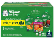 Gerber Organic 2nd Foods Baby Food Pouches, 12 pk./3.5 oz.