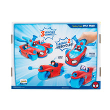 Marvel's Spidey and His Amazing Friends 8.5 inch Team Split Three-in-One Racer Play Vehicle with Web Dart Toddler Toy