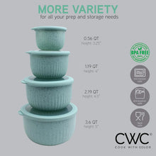 COOK WITH COLOR Meal Prep Containers Wide Mixing Bowls Food Storage Containers with Lid