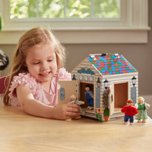 Melissa & Doug Take-Along Wooden Doorbell Dollhouse - Doorbell Sounds, Keys, 4 Poseable Wooden Dolls - Brands For Less USA