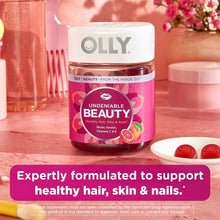 OLLY Undeniable Beauty Gummies, Biotin, Keratin, Supplement for Hair, Skin, Nails, 60 Ct