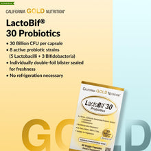 California Gold Nutrition LactoBif® 30 Probiotics, 30 Billion CFU, 60 Veggie Capsules