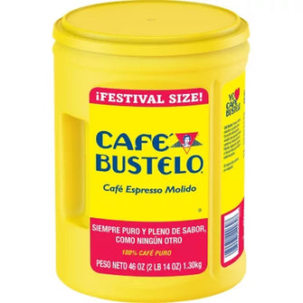 CafŽ Bustelo Festival Size Dark Roast Ground Coffee, Espresso (46 Oz.)