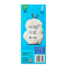 Great Value Strong Flex 13-Gallon Drawstring Tall Kitchen Trash Bags, Fresh Scent, 40 Bags