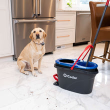 O-Cedar RinseClean Spin Mop With 2-Tank System and Microfiber Mop Head