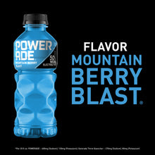 POWERADE Mountain Berry Blast Electrolyte Sports Drink Bottles, 20 fl oz, 8 Pack