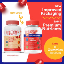 SmartyPants Kids & Toddler Multivitamin Gummies, Daily Wellness Supplement with Vitamin C & B12, 60 Gummies