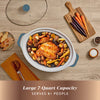 Crock-Pot 7 Quart Manual Slow Cooker with 3 Heat Settings, Large Slow Cooker with Dishwasher Safe Stoneware Pot, Denim