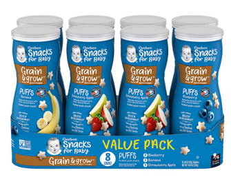 Gerber Baby Snacks For Baby Puffs Variety Pack, 8 pk./1.48 oz.