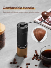 FOHERE Manual Coffee Grinder, 7-Angle Stainless Steel Conical Burrs, External Adjustment, For All Coffees