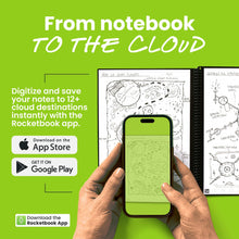 Rocketbook Smart Reusable Core Notebook - Dotted, Executive Size, Black