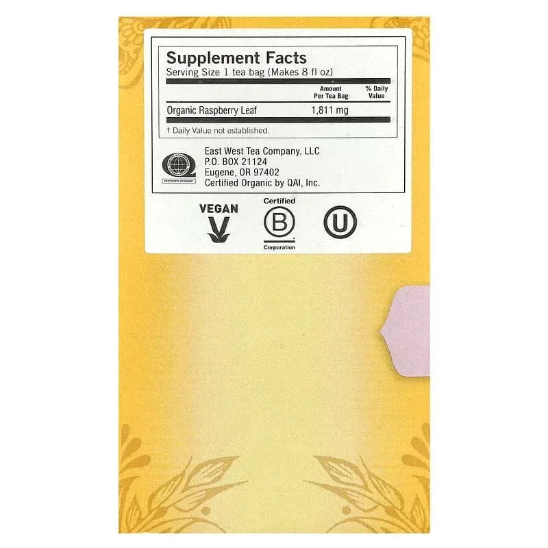 Yogi Tea, Raspberry Leaf, Caffeine Free, 16 Tea Bags, 1.02 oz (29 g ...
