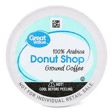 Great Value Donut Shop 100% Arabica Medium Roast Ground Coffee Pods, 38.4oz, 100 Count - Brands For Less USA