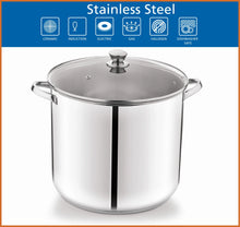Mainstays Stainless Steel 20-Quart Stock Pot with Glass Lid - Brands For Less USA