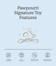 Juguete masticable de cuerda y cebra marrón Pawpourri para perros y gatos