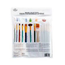 Royal & Langnickel Assorted Shapes All Media Taklon Art Brushes 50 Pieces
