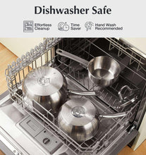 Koch Systeme CS 1&2&3QT Stainless Steel Saucepan Set, 6 Piece Pot Set, Small Pot Set with Lid, Induction Compatible - Brands For Less USA