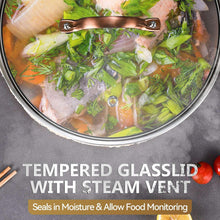 LOLYKITCH Tri-ply Stainless Steel Sauté Pan with Lid,3.5QT Everyday Pan ,Kadhai,Induction Cooking Pot,Dishwasher and Oven Safe,11 inch. - Brands For Less USA