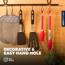 Jeexi Silicone Spatula Set, 2 Flexible Turners for Non-Stick Cookware, Heat Resistant Kitchen Spatulas Pack, Cooking, Frying and Flipping Utensils Non Scratch or Melting Flippers - Brands For Less USA