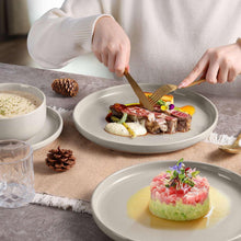 Vesteel 18-Piece Dinnerware Set, Ceramic Plates and Bowls Set for 6, Speckled Stoneware Dishes Set for Family, Microwave & Dishwasher Safe - Cappuccino Brown - Brands For Less USA