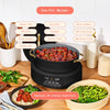Beautiful 10-in-1, 8 Qt Multi-Cooker with Bamboo Steamer Insert, 7 Preset Functions, and EverGood Ceramic Nonstick Coating, Black Sesame by Drew Barrymore