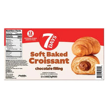 7Days Soft Baked Croissant, Chocolate Filling, 2.65 oz, 12-count - Brands For Less USA