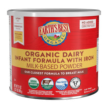 Earth's Best Organic Dairy Baby Formula with Iron, 21 oz., 2 ct.