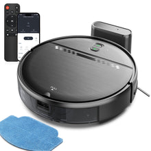 GOOVI Robot Vacuum Cleaner and Mop Combo with App WiFi and Remote Control Robotic Vacuums, Black