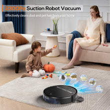 GOOVI Robot Vacuum Cleaner and Mop Combo with App WiFi and Remote Control Robotic Vacuums, Black