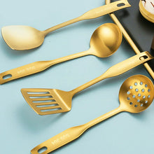 Wok Spatula and Ladle, Skimmer Spoon, Slotted Spatula - 304 Stainless Steel Kitchen Utensils Set, 4-Pieces Cooking Tools,Wok Accessoriesgolden - Brands For Less USA