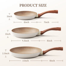 Innerwell 8-Inch Nonstick Granitic Frying Pan with Ergonomic Bakelite Handle - Brands For Less USA