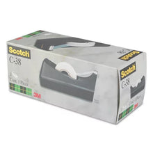 Scotch - Desktop Tape Dispenser, 1" Core, Weighted Non-Skid Base - Black