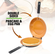 Gotham Steel Mini Pancake Maker Double Sided Pan, Ceramic Double Sided Pan Nonstick, Easy to Flip Pancake Pan, Griddle Pan for Perfect Fluffy Pancakes, Omelette Maker, Pancake Bonanza As Seen on TV - Brands For Less USA