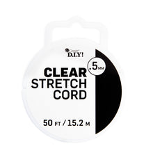 (6 pack) Cousin DIY 0.5 mm Clear Elastic Stretch Cord, 50 ft Roll, Jewelry Making