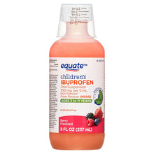 Equate Children’s Ibuprofen Oral Suspension, 100 mg/5 mL, Berry Flavor, Ages 2 to 11 Years, 8 fl oz - Brands For Less USA