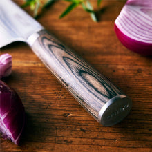 Juego de cuchillos GreenPan Bobby Flay de 3 piezas, cuchillo de maridaje, multiusos y de chef, acero inoxidable, mango de madera