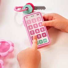 Battat Sparkle Time Pink Purse Set with Phone Keys Card Makeup, Toddler and Preschool Toys