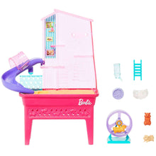 Barbie World Hamster Pet Playground Playset with Wheel, Pets & Food Accessories