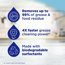 Dawn Platinum Dish Soap Liquid, Dishwashing Liquid, Grease Removal, Fresh Rain, 32.7oz