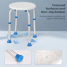 Naipo Shower Chair Bathtub Stool Seat w/ Anti-Slip Rubber, Adjustable Lightweight for Seniors, Disabled, Handicap, Tool-Free Assembly, Blue - Brands For Less USA