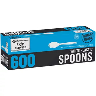 Member'S Mark White Plastic Spoons, Heavyweight (600 Ct.) - Brands For Less USA