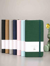 Cuaderno de bolsillo Mouliraty A7 para oficina y estudio, fácil de llevar, tapa dura, papel grueso, verde