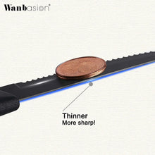 Wanbasion 8PCS Black Steak Knives Set, Steak Knife Set Dishwasher Safe, Sharp Steak Knives Set for Kitchen with Ergonomic Handles