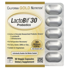 California Gold Nutrition LactoBif® 30 Probiotics, 30 Billion CFU, 60 Veggie Capsules